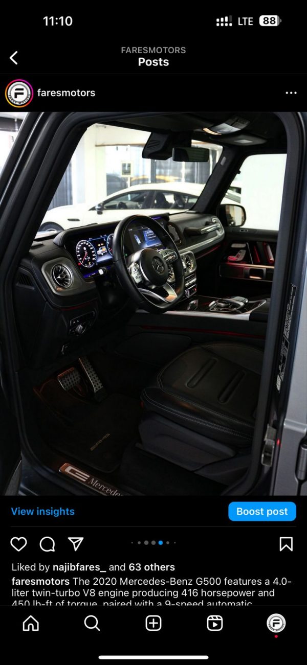 2020 Mercedes-Benz G500 - Image 7